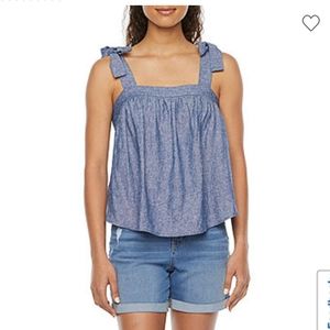 New a.n.a Tie Straps Cami Top, Large